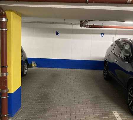 Tiefgaragenstellplatz ab sofort zu vermieten.