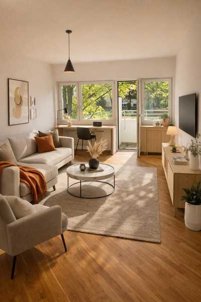 Helle 2,5-Zimmer-Wohnung mit Seeblick – 81 m² in Feldmoching