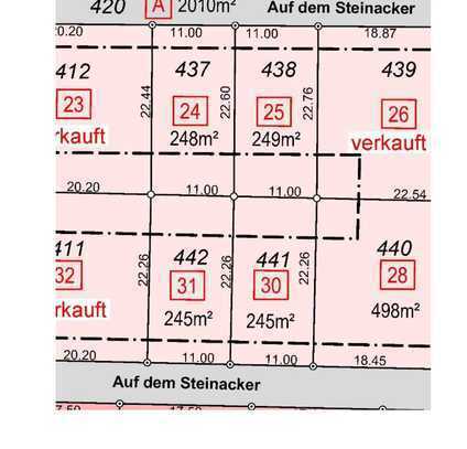 DOPPELHAUSGRUNDSTÜCK in 52391 Vettweiß-Disternich (Nr. 30/31)