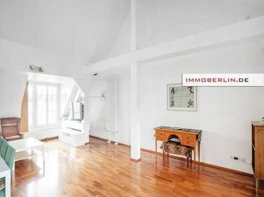 IMMOBERLIN.DE - Fantastische Dachgeschosswohnung mit Westterrasse, Galerieambiente + Lift