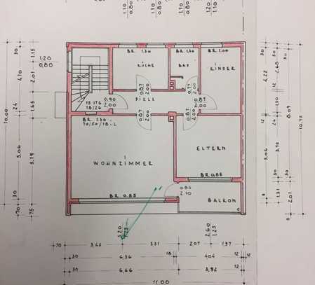 3,5-Zimmer-Wohnung mit Balkon in Oberhausen-Schmachtendorf + Garage