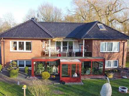 Erdgeschosswohnung mit Blick ins Grüne & Doppelcarport in Bimöhlen