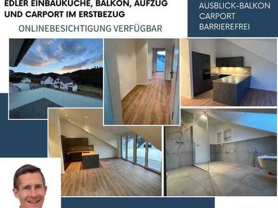 Über den Dächern von Oberkirch! Gehobene 2,5-Zi-DG-Wohnung, mit EBK, Balkon, Carport und Aufzug