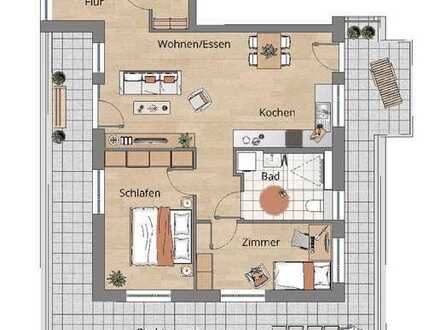 Helle und großzügige Penthouse Wohnung (Whg. 21)
