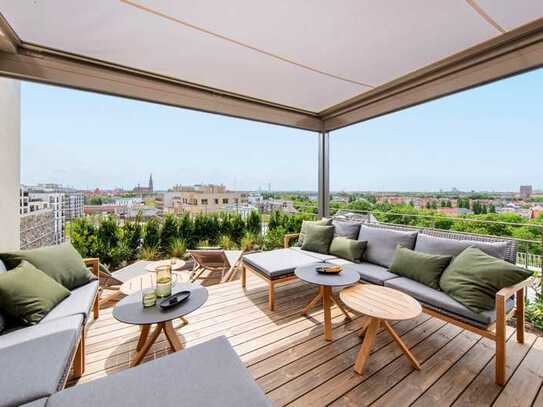 Exklusive Dachterrassenwohnung mit spektakulärem Blick über München