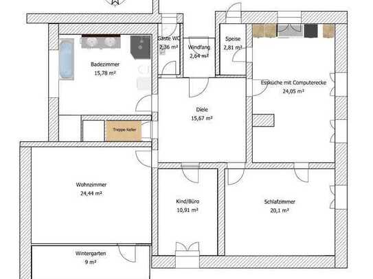 Schöne 5-Zimmer-Erdgeschoß-Wohnung in Deggendorf