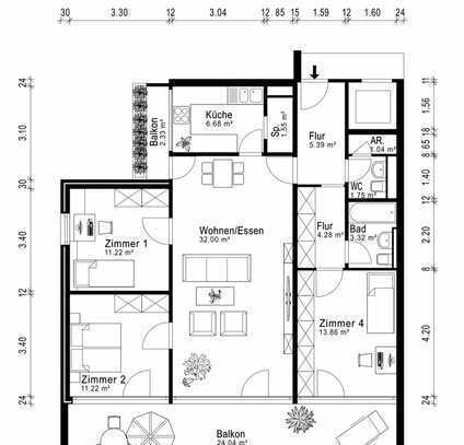 Attraktive Kapitalanlage: Vermietete 4-Zimmer-Wohnung in Taufkirchen – Ideal für Investoren!