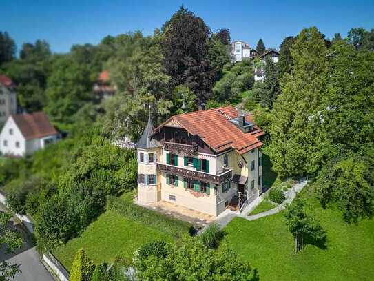 Juwel am Ammersee: Historische Landhaus-Villa mit Seeblick und weiterem Baurecht auf dem Grundstück