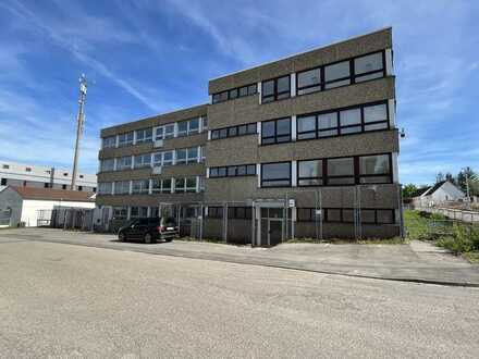 Produktions- u. Bürogebäude, ca. 1.000 qm bis 4.300 qm, 4-geschossig, bei Pforzheim, zu vermieten