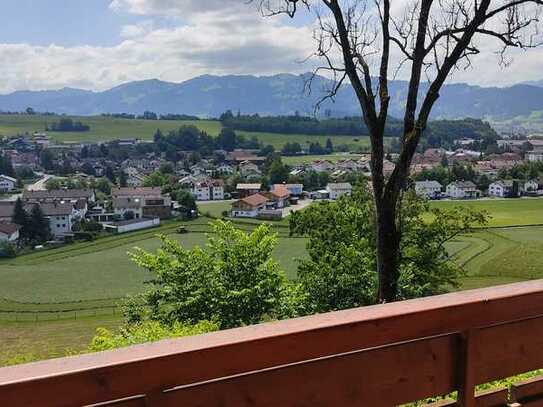 Über den Dächern der Alpenstadt Sonthofen
