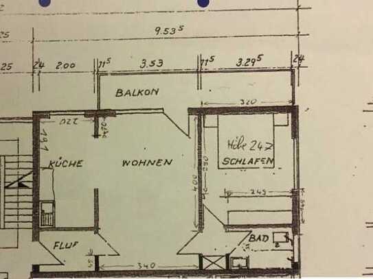 Gepflegte 2-Zimmer-Wohnung mit Balkon in Hemsbach