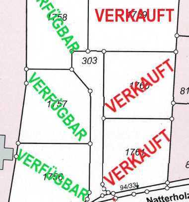 Baugrundstücke unter 100.000 € !!! Nur noch 3 Grundstücke für EFH in ruhiger & ländlicher Lage übrig