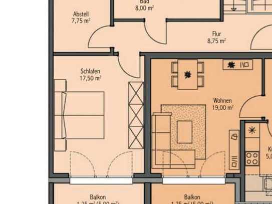 Nachmieter für große Zweiraumwohnung gesucht!