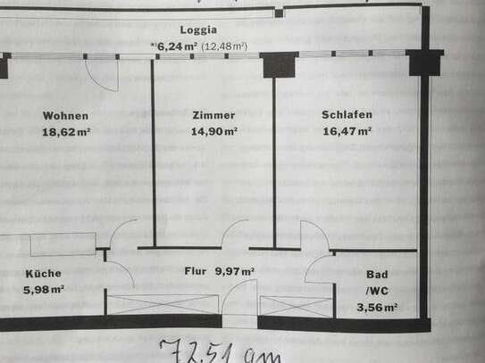 Berlin Mitte, 3-Zimmerwohnung nahe Gendarmenmarkt, zunächst für 3 Jahre befristet