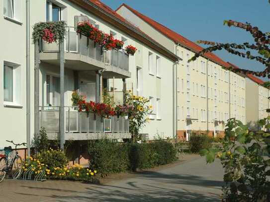 FRISCH RENOVIERTE 2-Zimmer-Wohnung mit Balkon im grünen Güsen