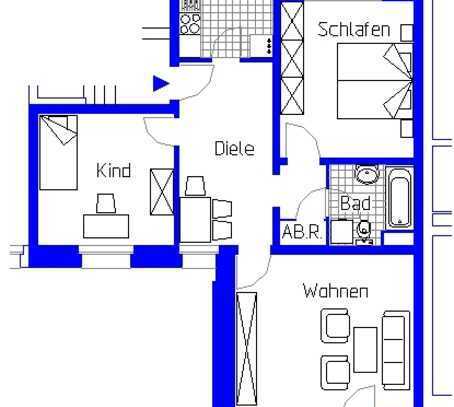 Diese 3 Zimmer Wohnung wartet auf eine nette Familie-WBS erforderlich-