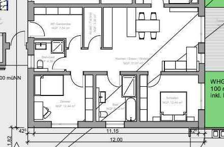 Erstbezug: Großzügige 3-Zimmer-Wohnung mit Balkon und gehobener Innenausstattung in Karlsbad