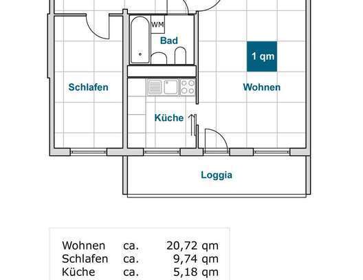 Endlich Zuhause: günstige 2-Zimmer-Wohnung (WBS)