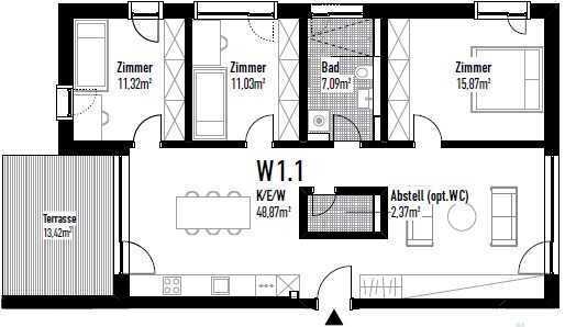 Wohnung in Ottenbach