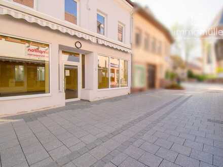 Wohn- und Geschäftshaus in der Fußgängerzone in Grünstadt.