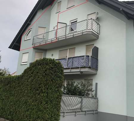 Schöne 2-Raum-Maisonettewohnung mit Balkon und neuer Einbauküche in Waldsee