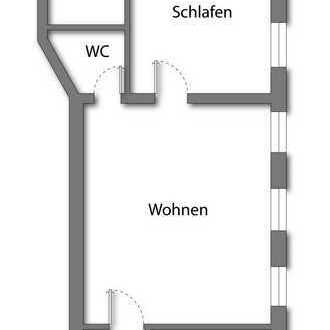 2-Raum-Wohnung, Paulusviertel, Einbauküche, Laminat