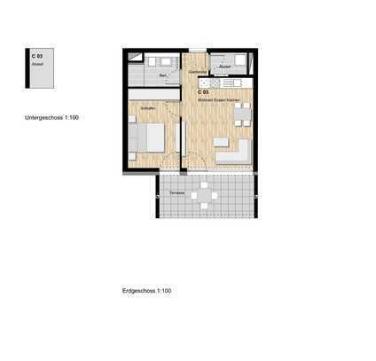 2-Zimmer Neubauwohnung mit Terrasse