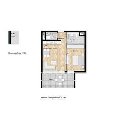 2-Zimmer Neubauwohnung mit Balkon