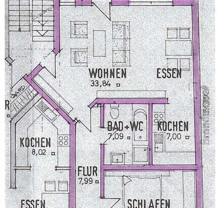 Gepflegte 3-Zimmer-Wohnung mit Balkon im Zentrum von Großwallstadt