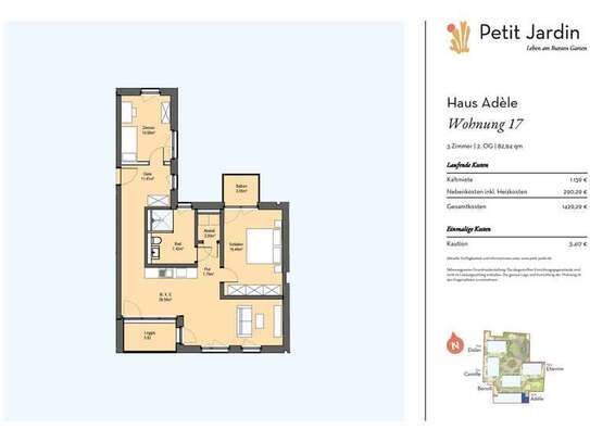 MG - Erstbezug: Großzügige 3-Zimmer-Wohnung mit idealem Grundriss! Möbel packen und einziehen!