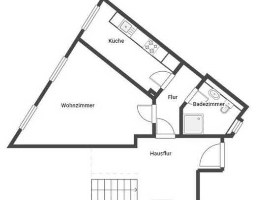 Freundliche und gepflegte 1-Zimmer-Wohnung in Wuppertal