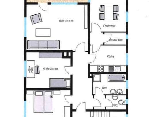 Helle 4-Zimmer Obergeschosswohnung in Esslingen