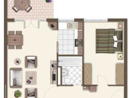Nette 2-Zimmer Wohnung mit tollem Gartenanteil
