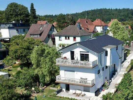 PENTHOUSE IN BESTLAGE MIT PANORAMABLICK / GARTEN + TERRASSEN / NATURVERBUNDEN + STADTNAH IN TRAISA