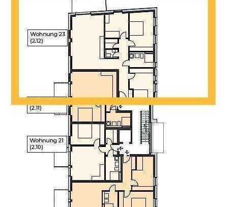 NEUBAU barrierefreie 4-Zi. Whg, 2.OG