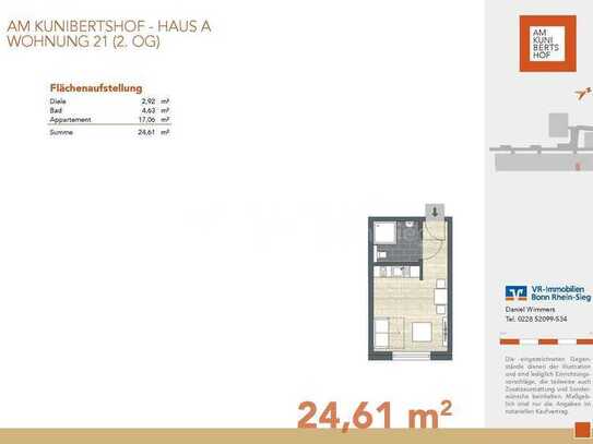 KFW40 - Am Kunibertshof! 1-Zimmer Wohnung - für Kapitalanleger interrssant