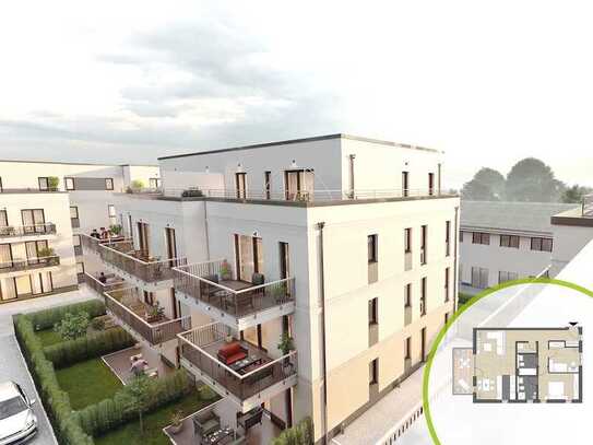 Neubau 3-Zimmer-Wohnung mit XL-Balkon I Aufzug I provisionsfrei