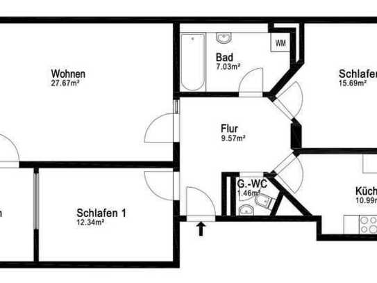 Schöne 3-Zimmer-Wohnung mit Balkon und TG-Stellplatz in Mahlsdorf