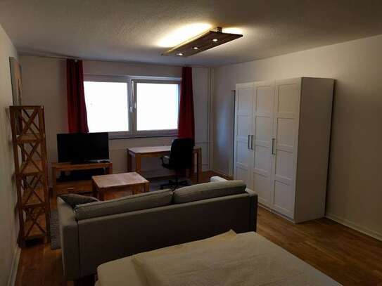 Furnished 1 room flat at Frankfurt/Buchrainplatz incl. WiFi