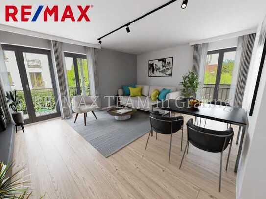 RE/MAX Grafing - Freundliche 4-Zimmer-Wohnung mit Einbauküche und Tiefgarage