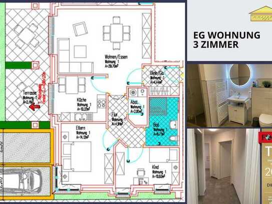 *** TOP 3 Zi. EG-Wohnung, ab sofort in Diepholz ***