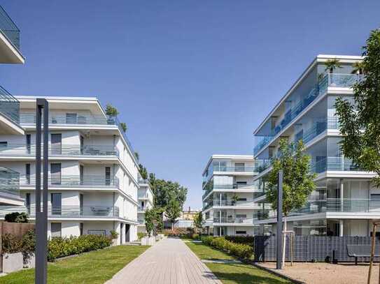 JOY AM UFER - Wohnen direkt am Wasser! Exklusive Gartenwohnung