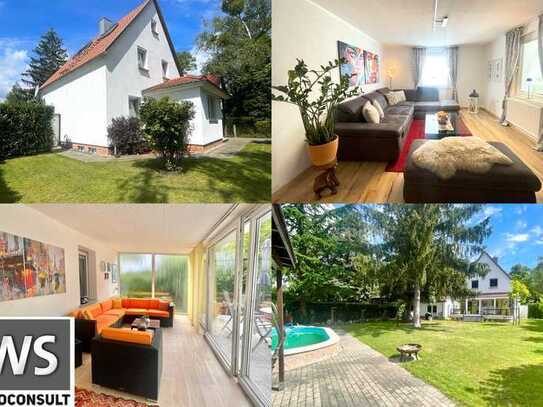 EFH mit Pool, Keller, Garage, 253 m² Ntzfl., schönem Wintergarten und 856 m² Grundstück!