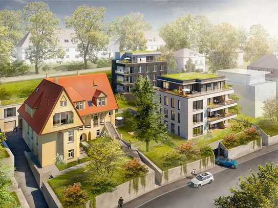 Gartenwohnung mit Stadtblick, moderner Energetik und exklusiver Adresse