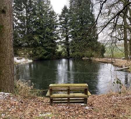 Idyllisches gelegenes Fachwerk-EFH mit großem Garten u. Teichen sucht Naturliebhaber in Schwelentrup