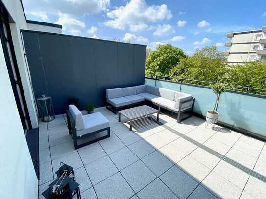 Moderne Wohnung mit großzügiger Dachterrasse