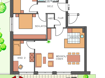 Wunderschöne 4-Zi-Gartenwohnung!