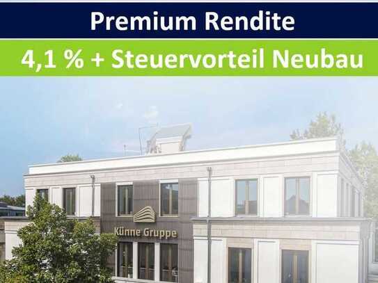 Moderne 3 Raumwohnung - Neubaueigentumswohnung mit KfW 40 in der Südvorstadt mit Balkon, Erstbezug