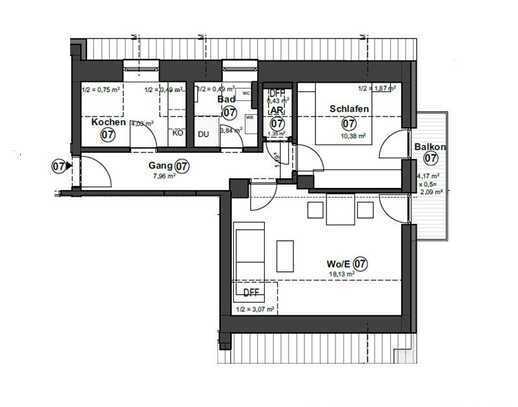 Energetisch Sanierte 2,5 Zimmerwohnung im Dachgeschoss