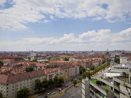 Zwischen Dutzenteich und Wöhrder See: renovierte 2 Zimmer Wohnung mit Balkon
